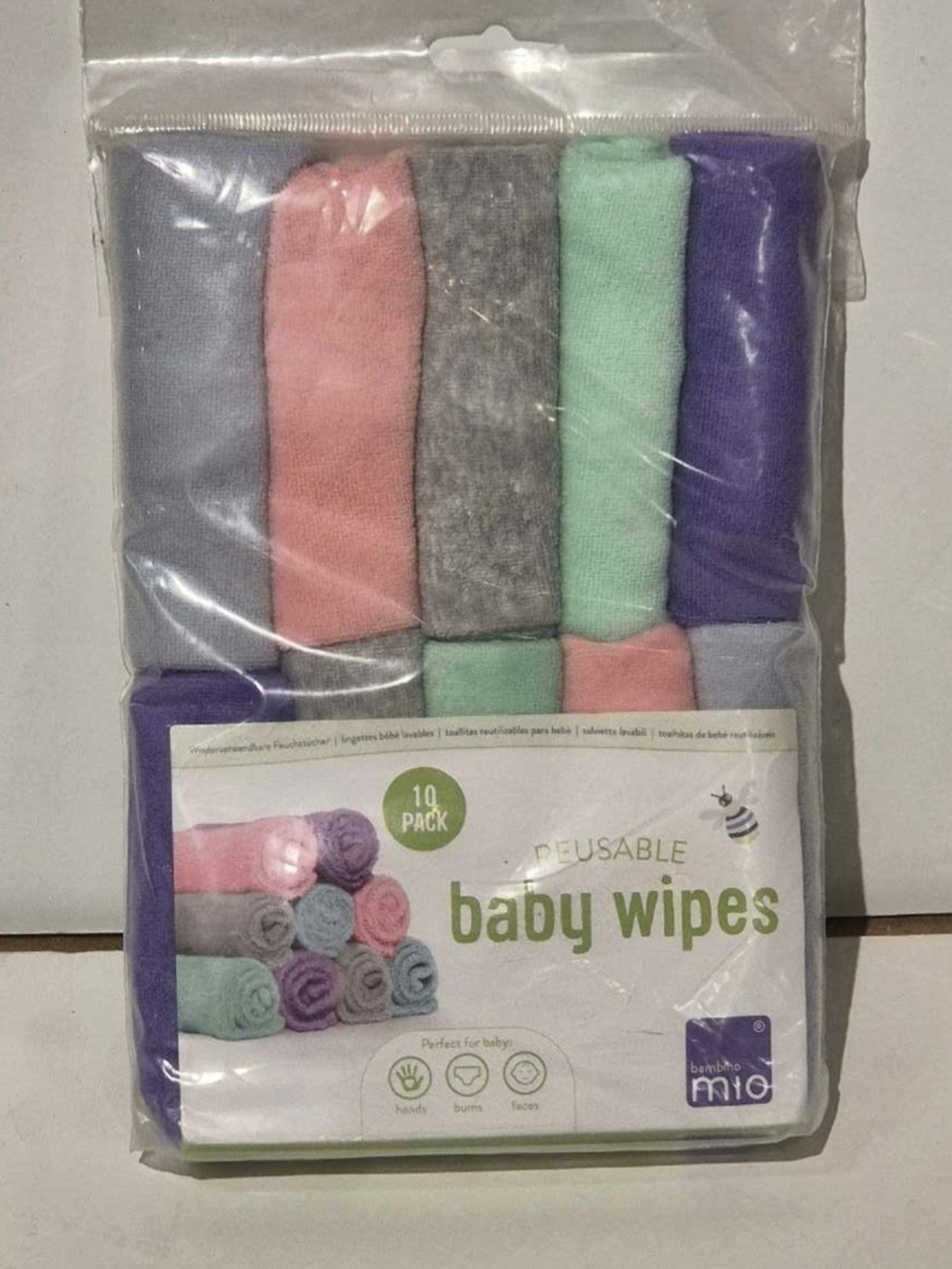 Reusable Baby Wipes Pack - Bambinoo 10 pack